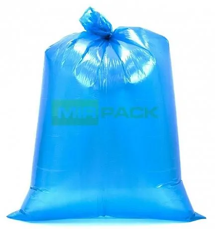 Мешки для мусора 240 л, 30 мкм, синие (ПВД, в рулоне 10 штук, 93x130 см) Стандарт 2 слоя - Вид 2