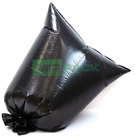 Мешки для мусора 240 л, 45 мкм, ПВД, в рулоне 10 штук, черные, 93x130 см, Премиум, Усиленные - 2 слоя - Вид 4