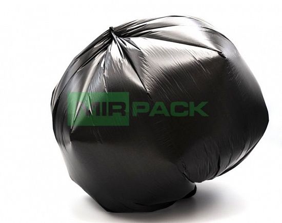 Мешки для мусора 60л, 8 мкм, в рулоне 25 штук, черные, 60х80 см, ХИТ - Вид 3